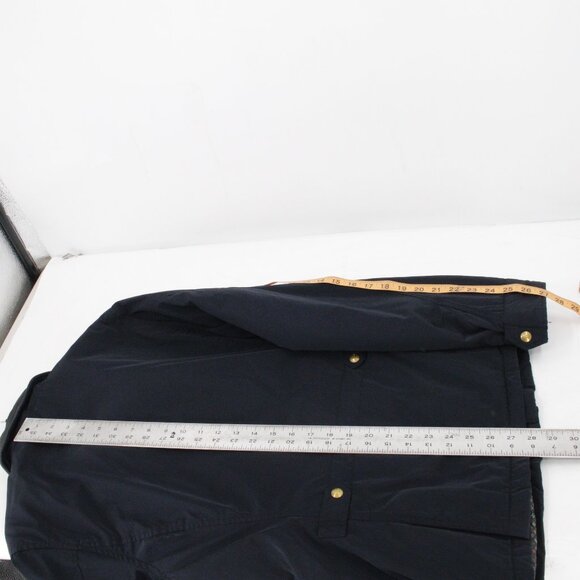 Scotch soda bomber jacket men's medium blue leather collar utility pockets zip - Picture 10 of 16